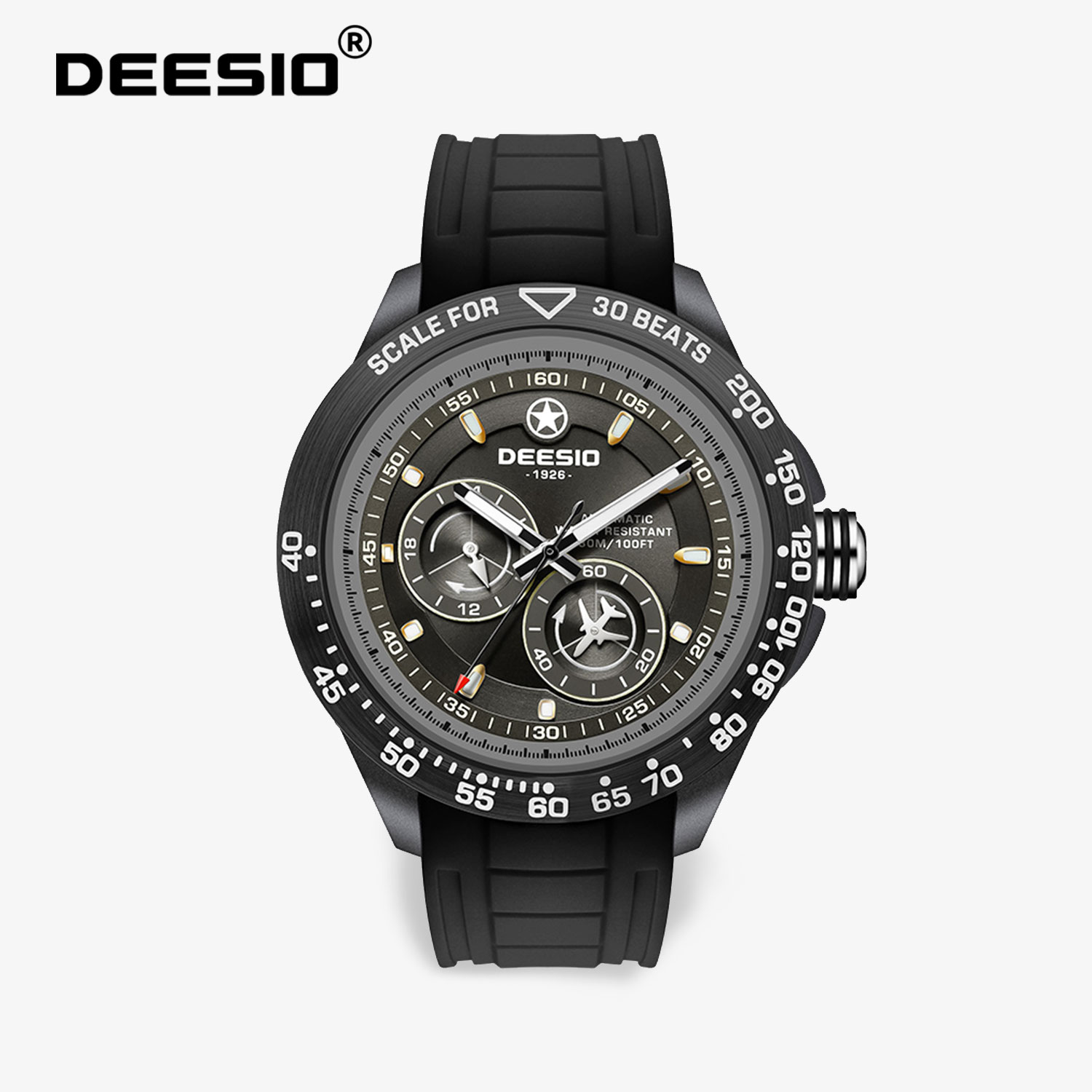 Luxury Watch Protection Film - Deesio Men's Automatic Mechanical Watch Carbon