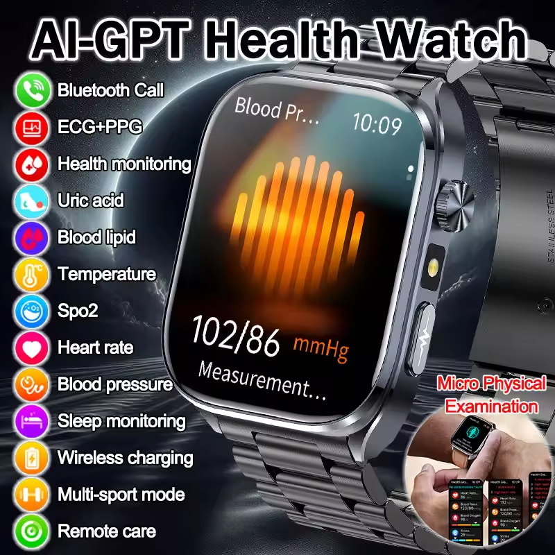 Luxury Watch G Shock - 2026 New AI Health Detection ECG+PPG