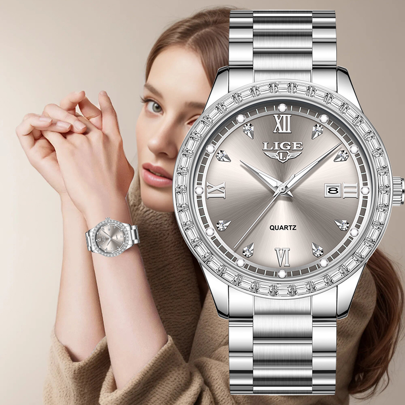 Luxury Watch Life - LIGE Quartz Wristwatch 2026 Luxury Women's