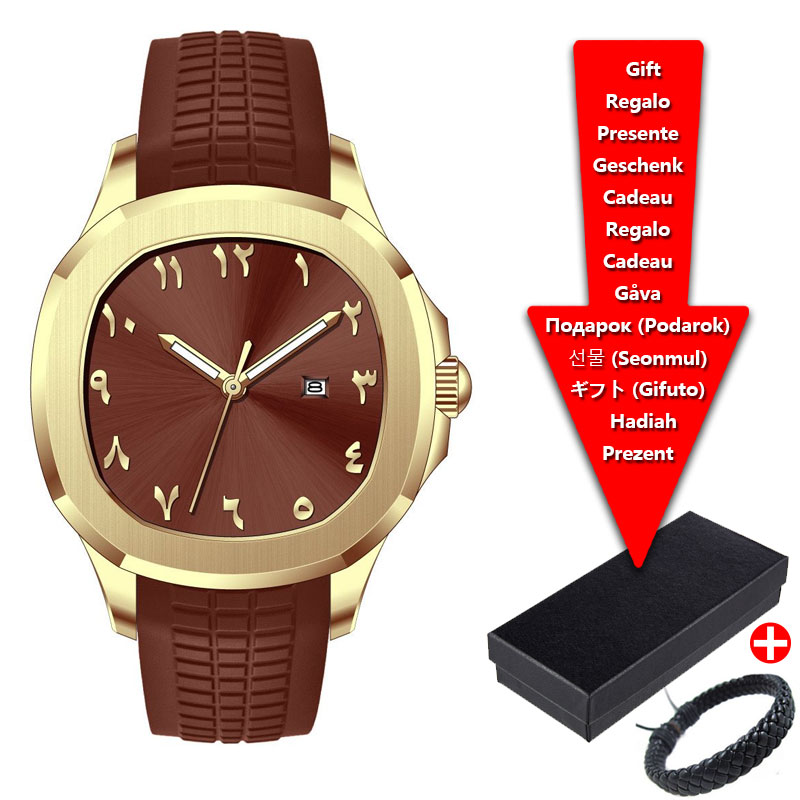 Luxury Watch Logo - Luxury Brand Men's Watch Silicone Strap,