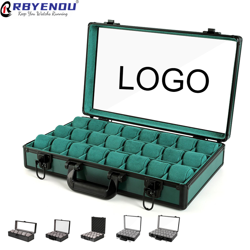 Luxury Watch Logo - Skylight Display Aluminum Frame Velvet Luxury