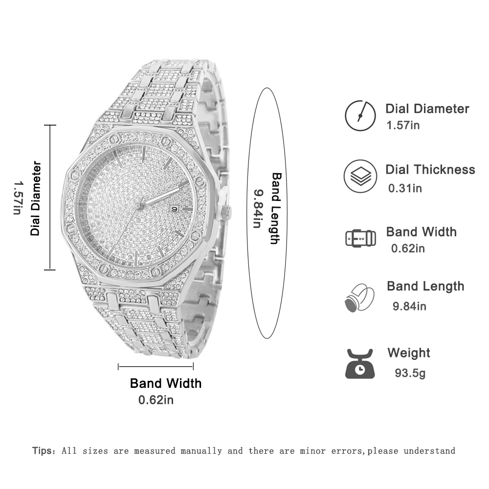 Iced Out Watch for Men Gold Wa - Luxury Watch Life review and price
