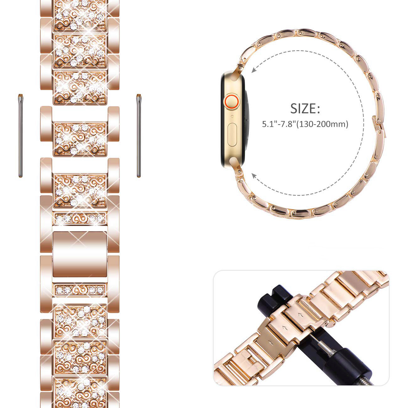Case+Bling strap for Apple Wat - Luxury Watch Apple Bands review and price