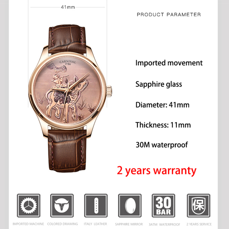 CARNIVAL Brand Fashion Zodiac  - Zodiac Luxury Watch review and price