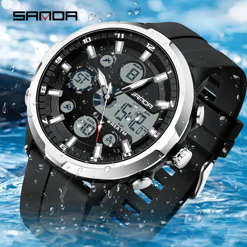 SANDA 9053  50M Waterproof Qua - Luxury Watch G Shock review and price