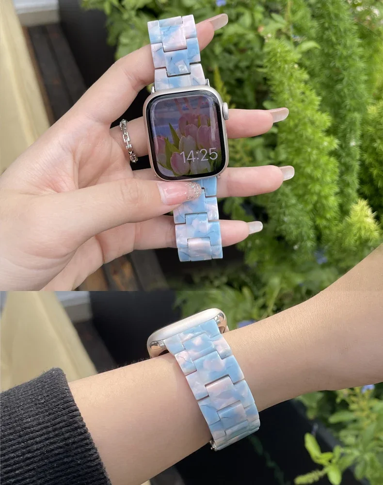 Luxury Resin strap for Apple W - Luxury Watch Apple Bands review and price