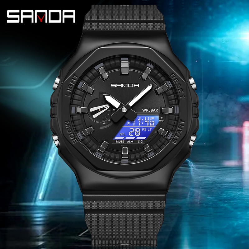 SANDA Top Brand Luxury Male El - Luxury Watch G Shock review and price
