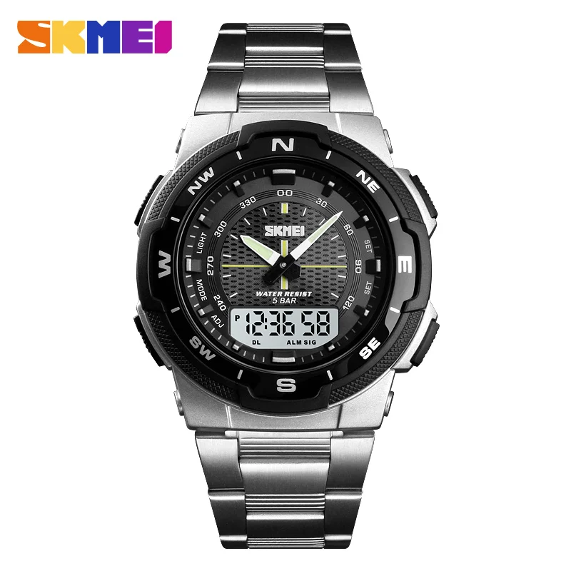 SKMEI 1370 Luxury Full Steel B - Luxury Watch Zone review and price