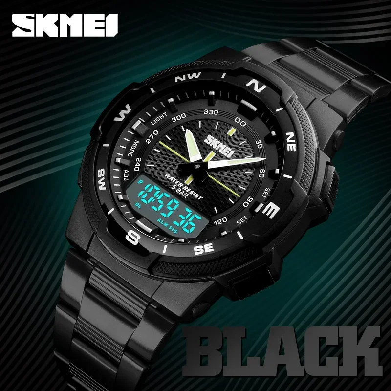 SKMEI 1370 Luxury Full Steel B - Luxury Watch Zone review and price