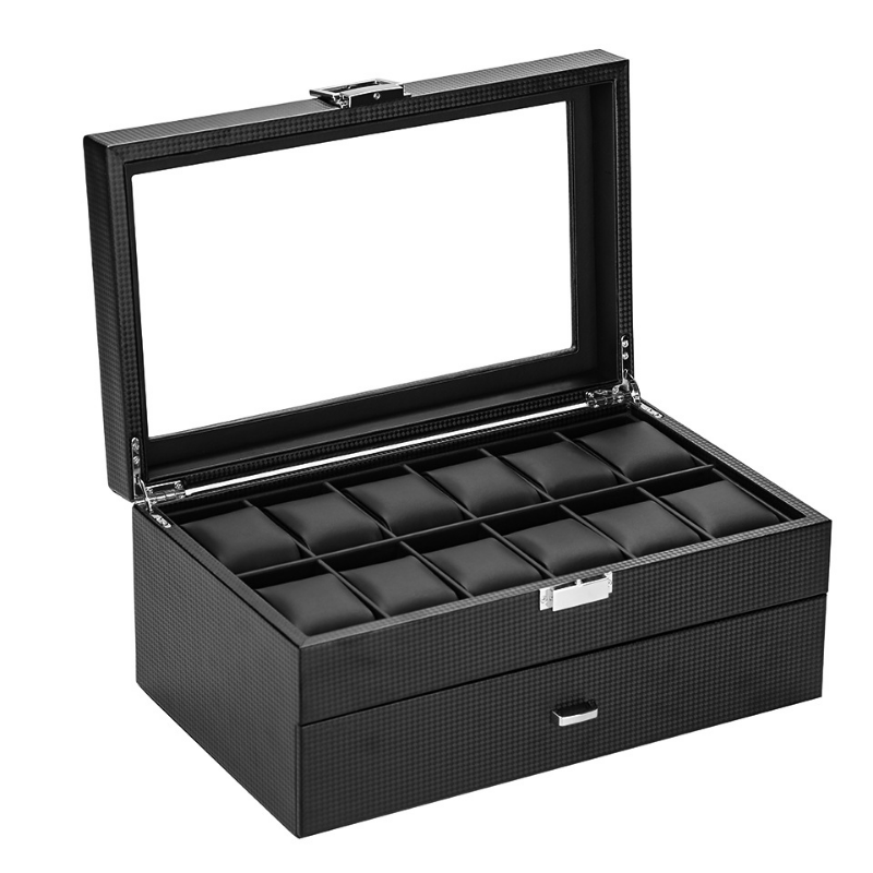 Luxury Watch Box Organizer Bla - Luxury Watch Protection Film review and price