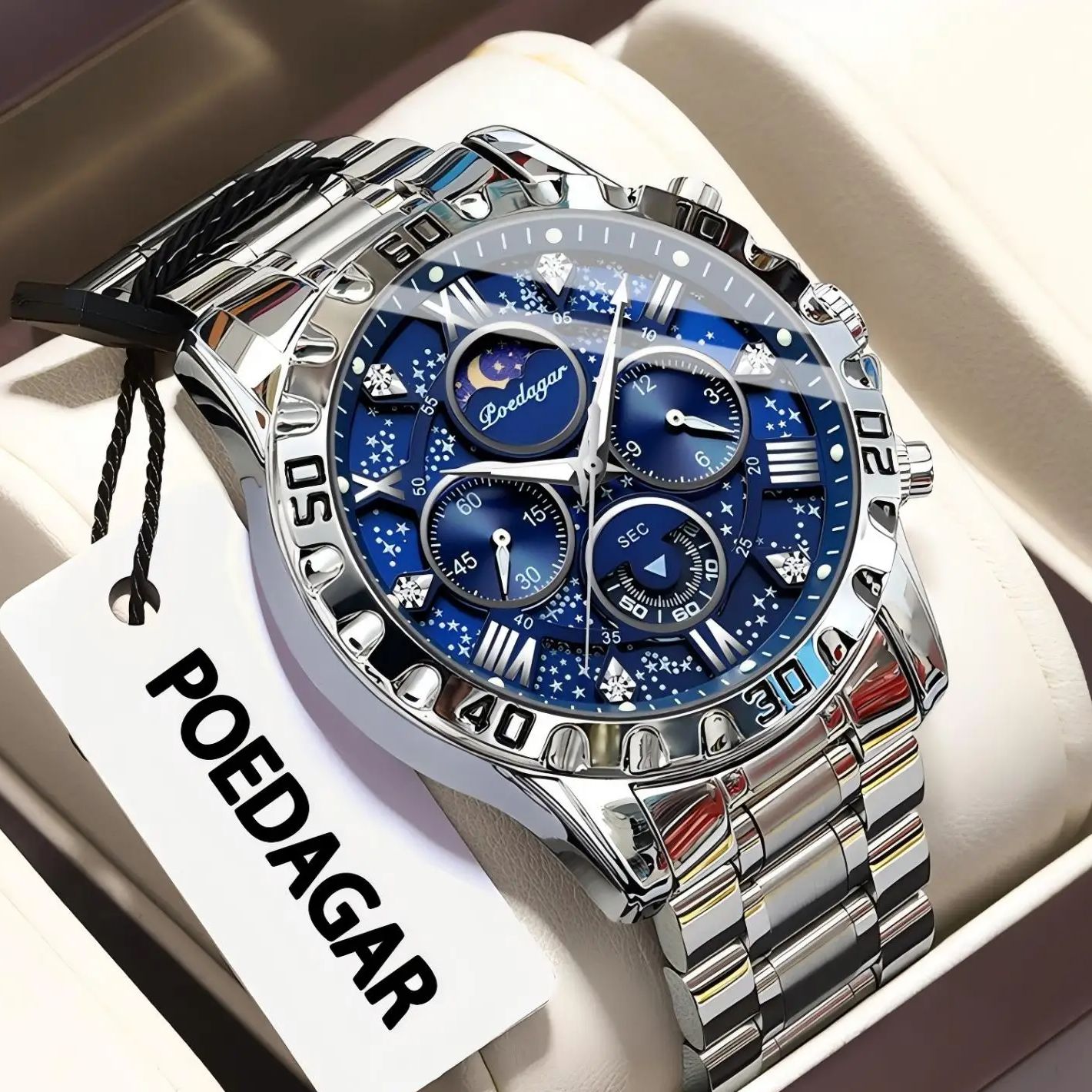 POEDAGAR Luxury Fashion Man Wa - Luxury Watch Zone review and price