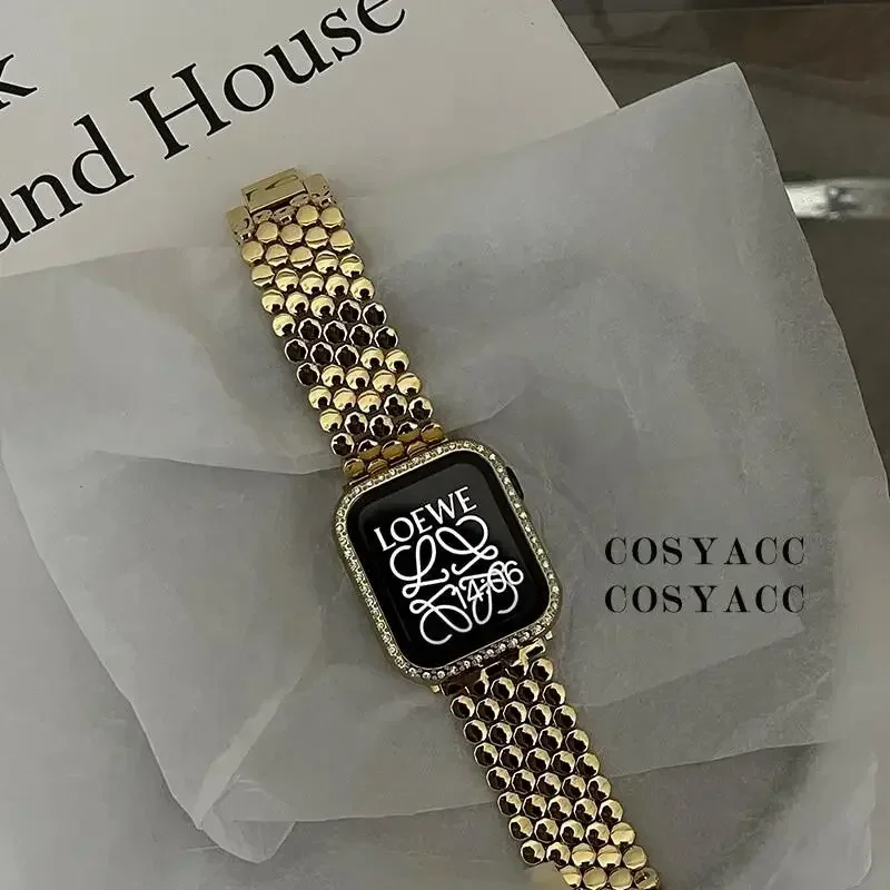 Women Stainless Steel Strap Fo - Luxury Watch Apple Bands review and price