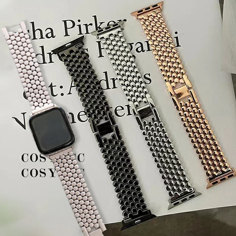 Women Stainless Steel Strap Fo - Luxury Watch Apple Bands review and price