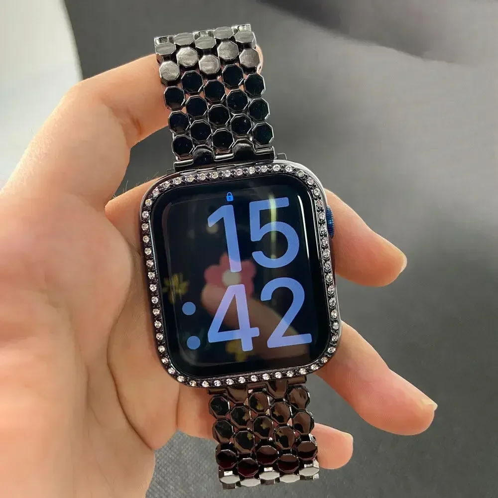 Women Stainless Steel Strap Fo - Luxury Watch Apple Bands review and price