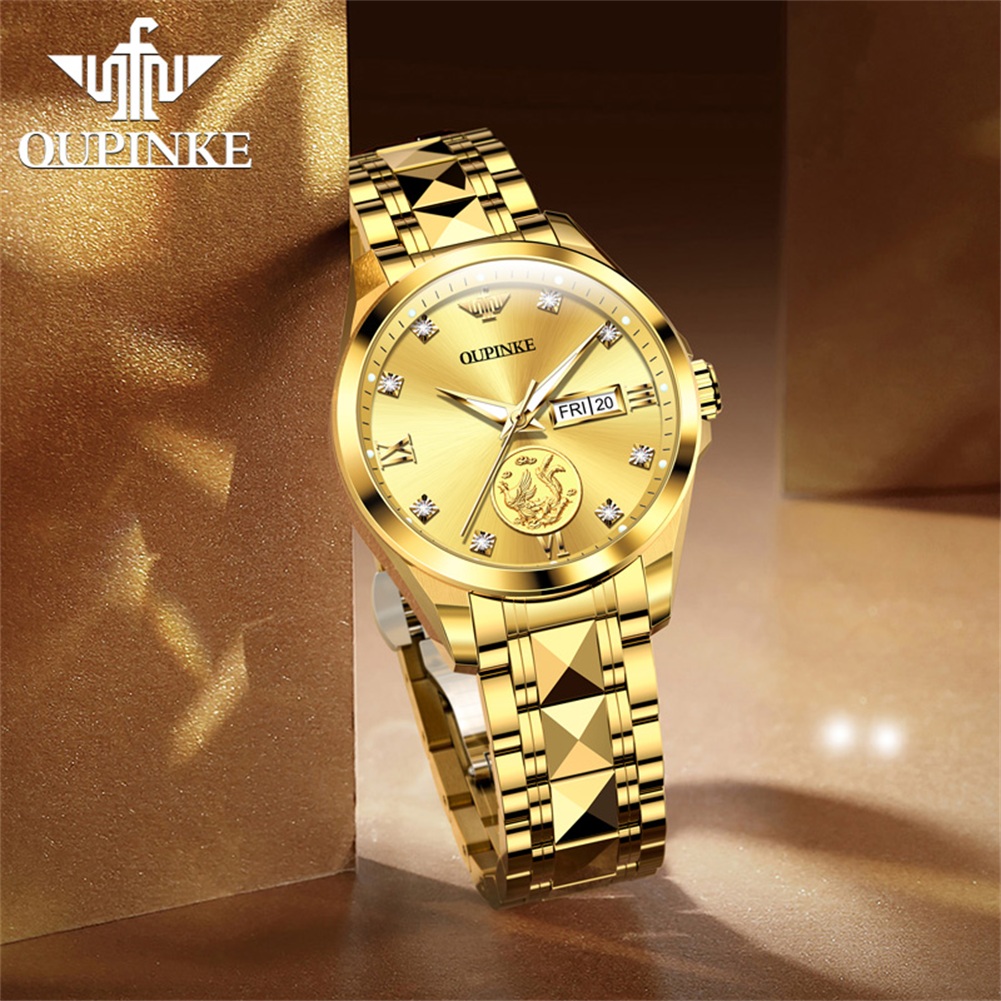 OUPINKE 3259 Real Gold Automat - Sapphire Crystal Display review and price