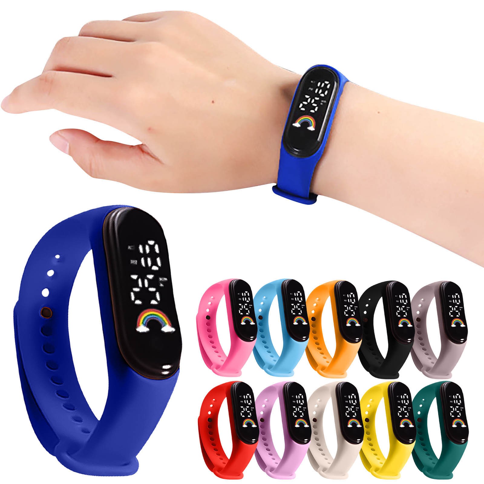 Children Multicolor Watch Led  - Sapphire Crystal Display review and price
