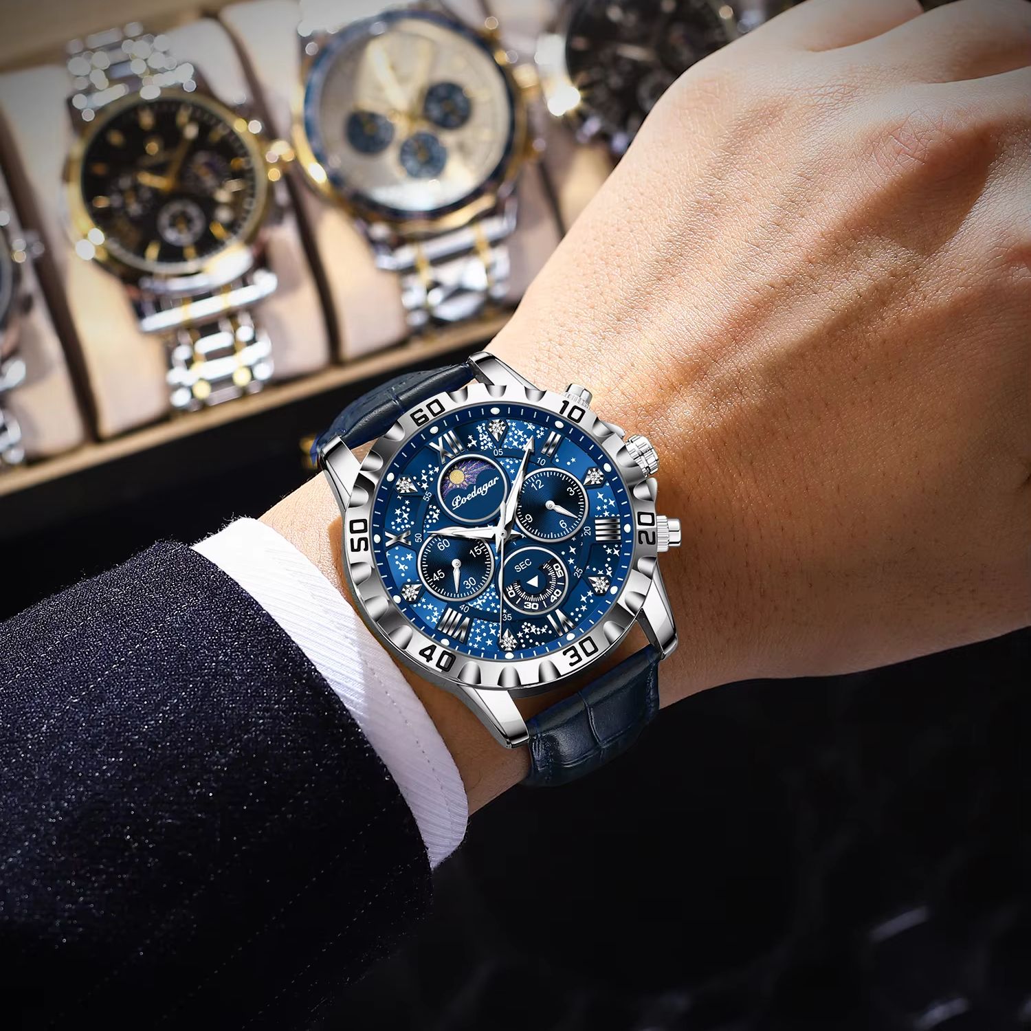 POEDAGAR Luxury Fashion Man Wa - Luxury Watch Zone review and price