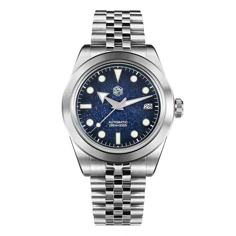 San Martin 39mm Men Sport Watc - Cloisonne Enamel Dial review and price