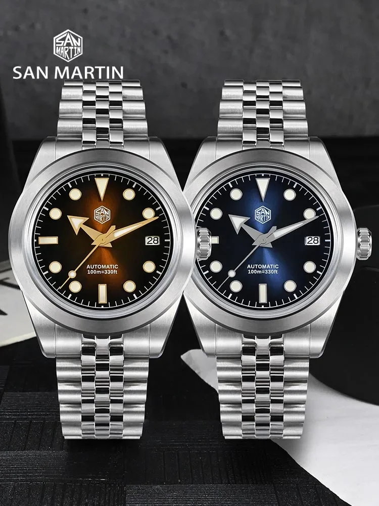 San Martin 39mm Men Sport Watc - Cloisonne Enamel Dial review and price