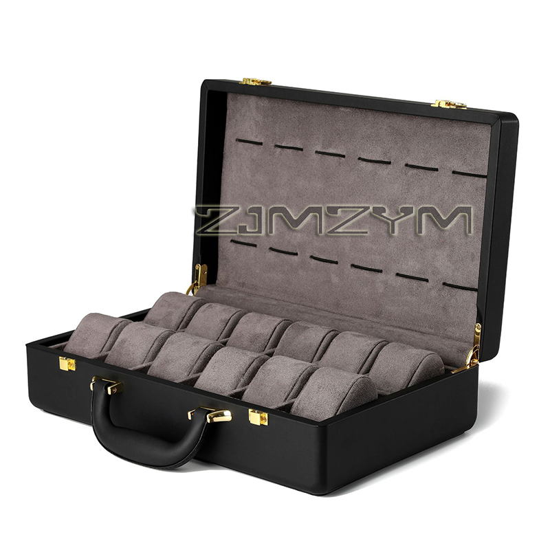 12 Slots Watch Box Mens Watche - Luxury Watch Holder review and price